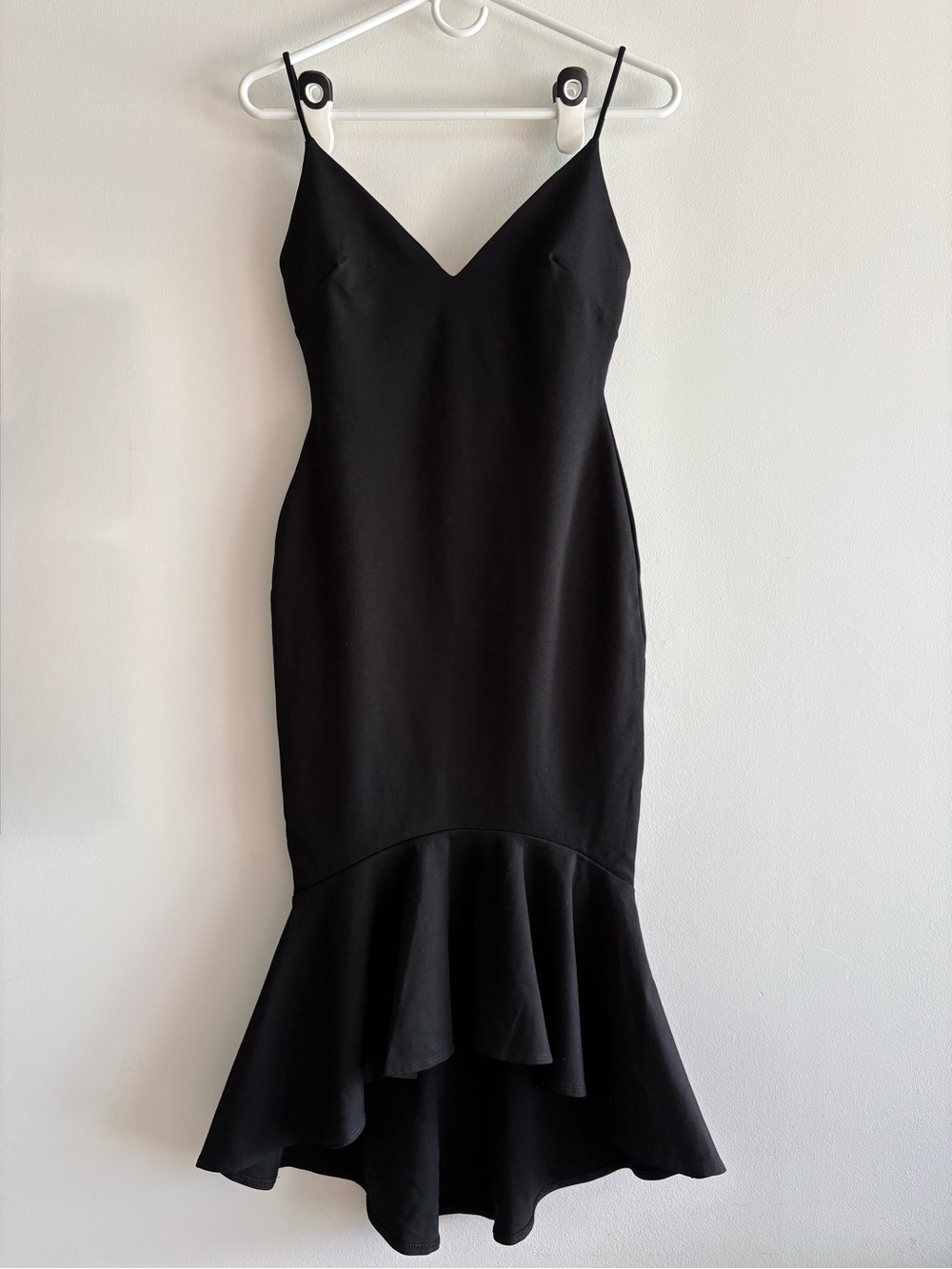 Black Spaghetti-Strap Mermaid Dress